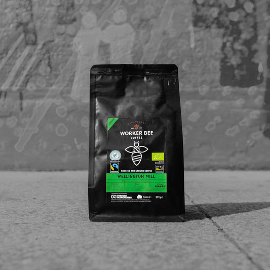 Wellington Mill Ground for Filter & Cafetiere 227g (Fairtrade, Rainforest Alliance & Organic)