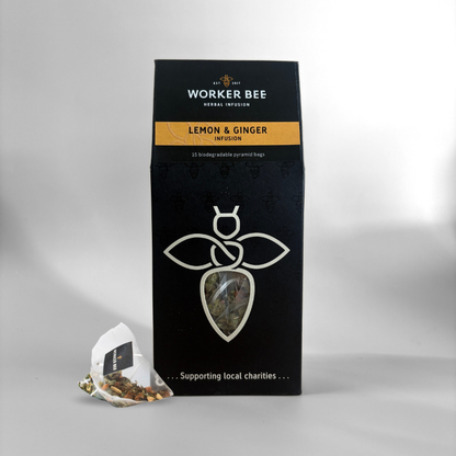Lemon and Ginger Infusion - Biodegradable Tea Bags (15)