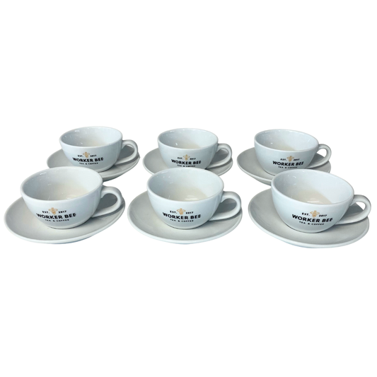 Worker Bee 6oz cup and saucer set