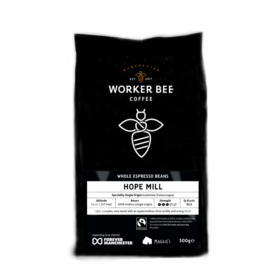Hope Mill Guatemalan Single Origin Speciality Espresso Coffee Beans 500g