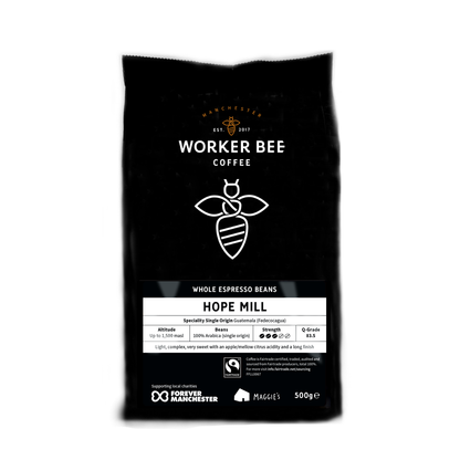 Hope Mill Guatemalan Single Origin Speciality Espresso Coffee Beans 500g