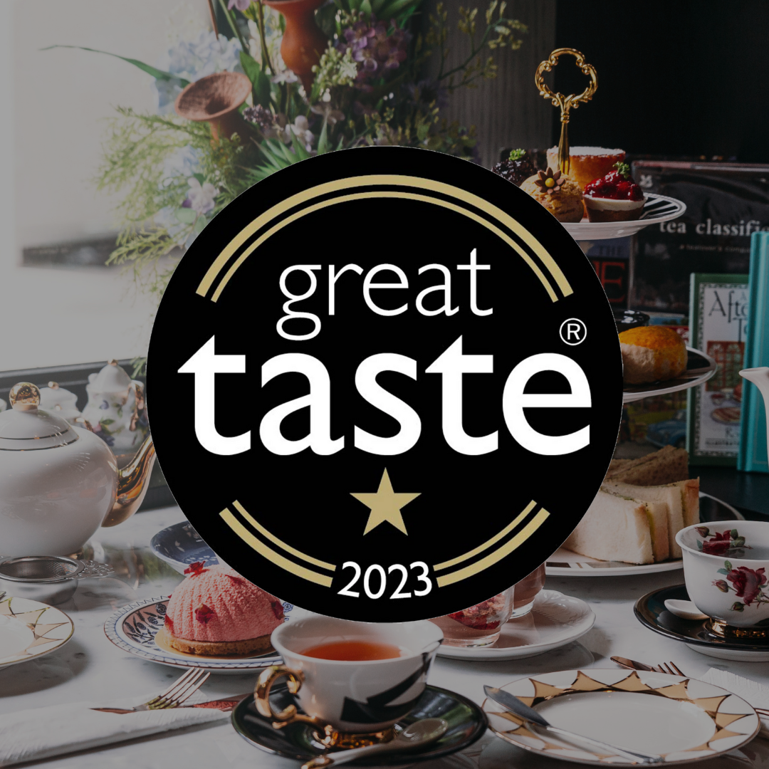 great taste award logo with afternoon tea