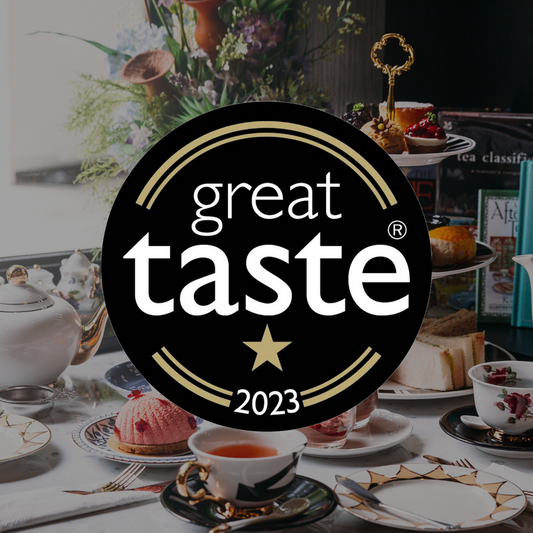 great taste award logo with afternoon tea