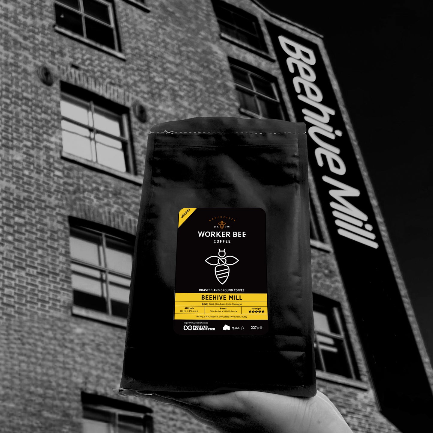 Beehive Mill Ground for Cafetiere & Filter 227g