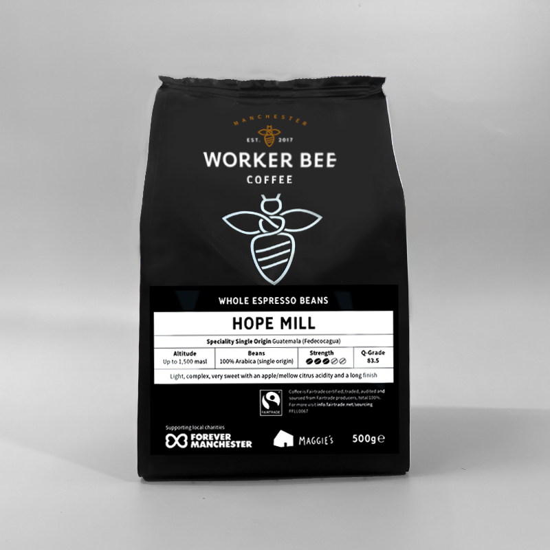 Hope Mill Guatemalan Single Origin Speciality Espresso Coffee Beans 500g