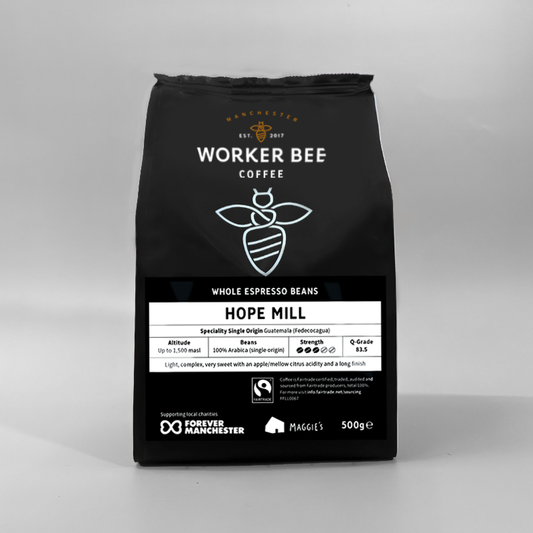 Hope Mill Guatemalan Single Origin Speciality Espresso Coffee Beans 500g