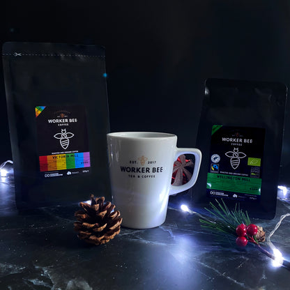Ground Victoria & Wellington Coffee with Mug Gift Box