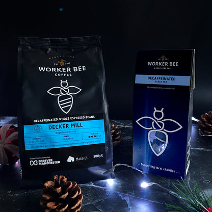Decaffeinated Tea & Decker Mill Coffee Beans Gift Box