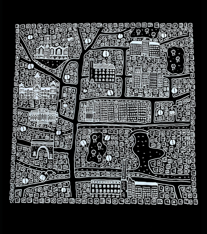 Worker Bee Tea & Coffee 100% Organic Cotton Black Men's T-Shirt with Dave Draws Illustration