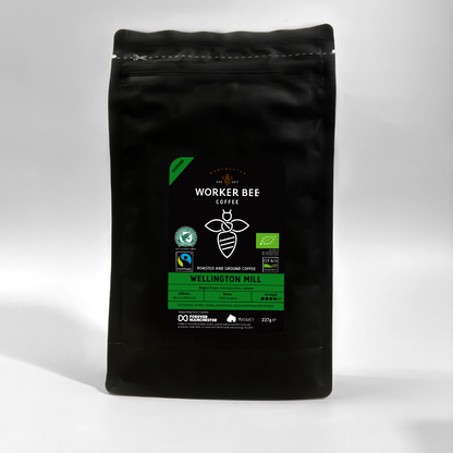 Wellington Mill Ground for Filter & Cafetiere 227g (Fairtrade, Rainforest Alliance & Organic)