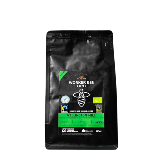 Wellington Mill Ground for Filter & Cafetiere 227g (Fairtrade, Rainforest Alliance & Organic)