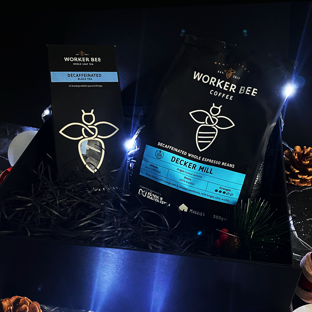 Decaffeinated Tea & Decker Mill Coffee Beans